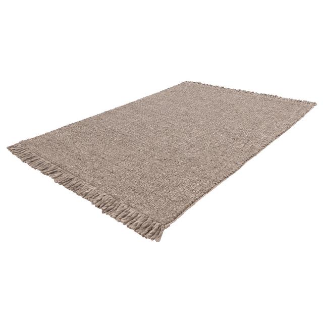 Montas Uni Hand Woven Hand Loomed Area Rug Ebern Designs Colour: Taupe, Rug Size: Rectangular 140 x 200cm on Productcaster.