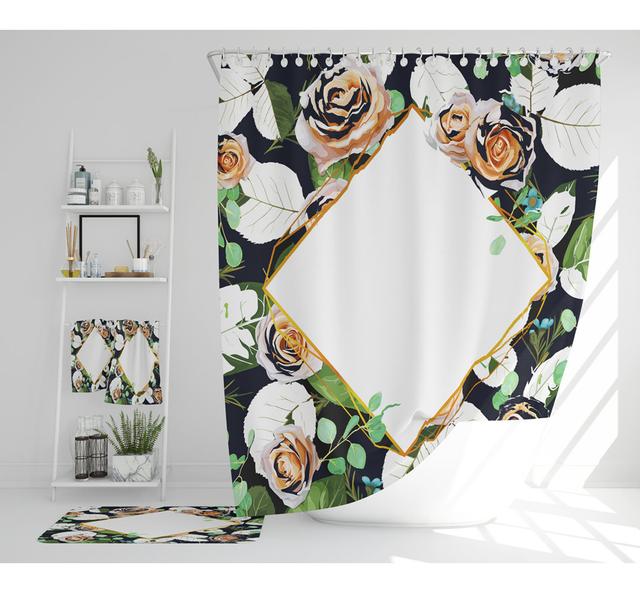 Nawa Polyester Shower Curtain Set (Set of 3) East Urban Home on Productcaster.