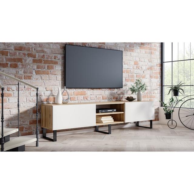 Tv-Stander Roma Bis Zu 65" 4HouseDesign Colour: White on Productcaster.