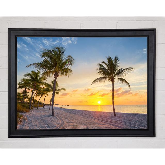 Sandy Paradise Heaven Framed Print Highland Dunes Size: 84.1cm H x 118.9cm W x 1.5cm D on Productcaster.