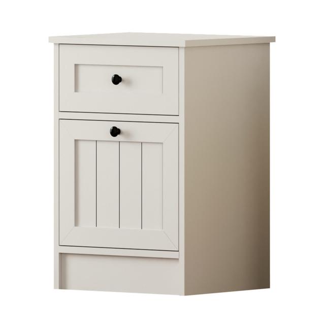 Applin 1 - Drawer Nightstand in White Marlow Home Co. on Productcaster.