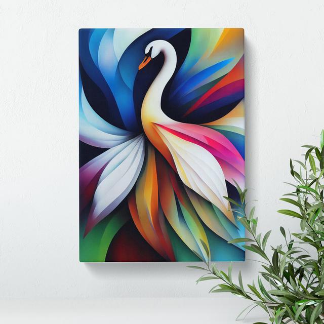 Wondrous Swan Abstract ClassicLiving Size: 76cm H x 50cm W x 3cm D on Productcaster.