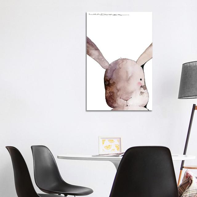 Hare Roman Loves Taking Selfies by Moozoriki - Wrapped Canvas Art Prints Brambly Cottage Size: 66.04cm H x 45.72cm W on Productcaster.