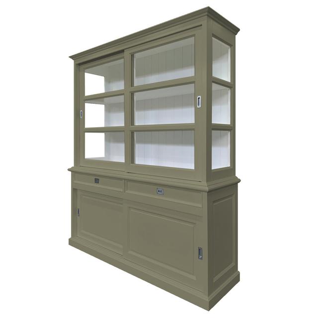 Geschirrschrank Tatum Maison Alouette Farbe: Olivgrau on Productcaster.