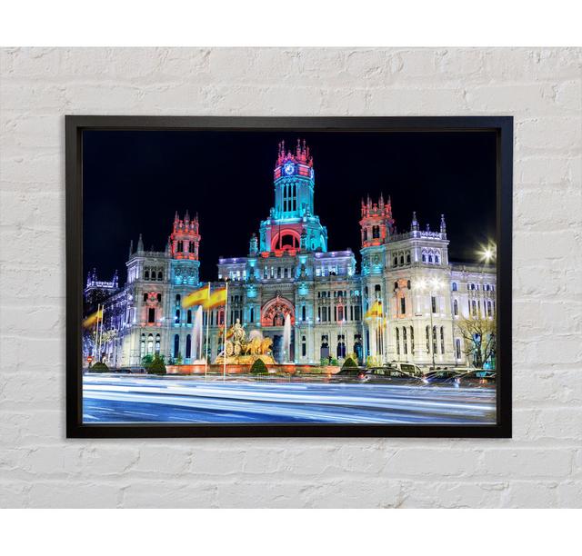 Madrid City Building At - Single Picture Frame Art Prints on Canvas Bright Star Size: 59.7cm H x 84.1cm W x 3.3cm D on Productcaster.