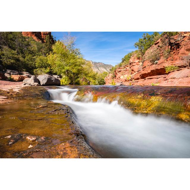 Blairs Slide Rock State Park - Wrapped Canvas Photograph Alpen Home Size: 61cm H x 91cm W x 3.8cm D on Productcaster.