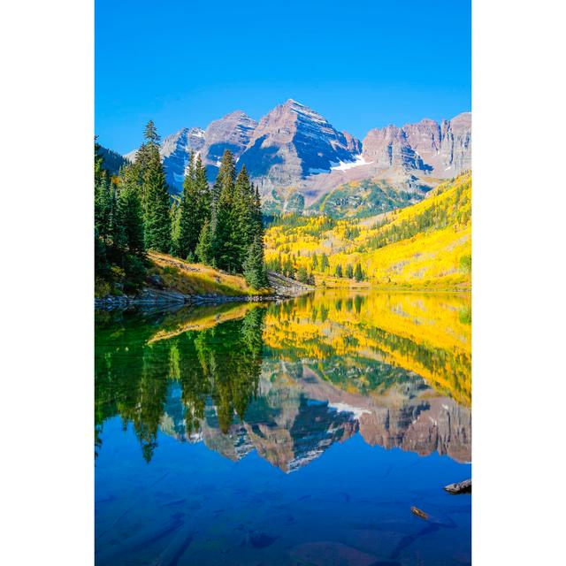 Maroon Bells Mountain Peaks by Dszc - Print Alpen Home Size: 122cm H x 81cm W on Productcaster.