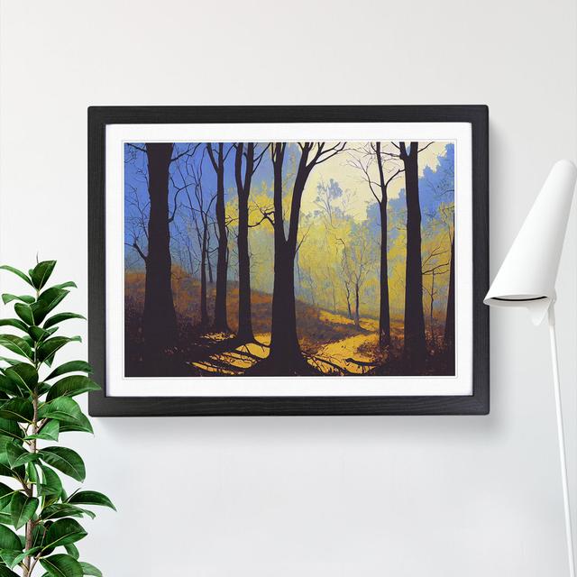 Seductive Spring Forest - Single Picture Frame Painting Alpen Home Frame Colour: Black , Size: 46cm H x 64cm W x 2cm D on Productcaster.