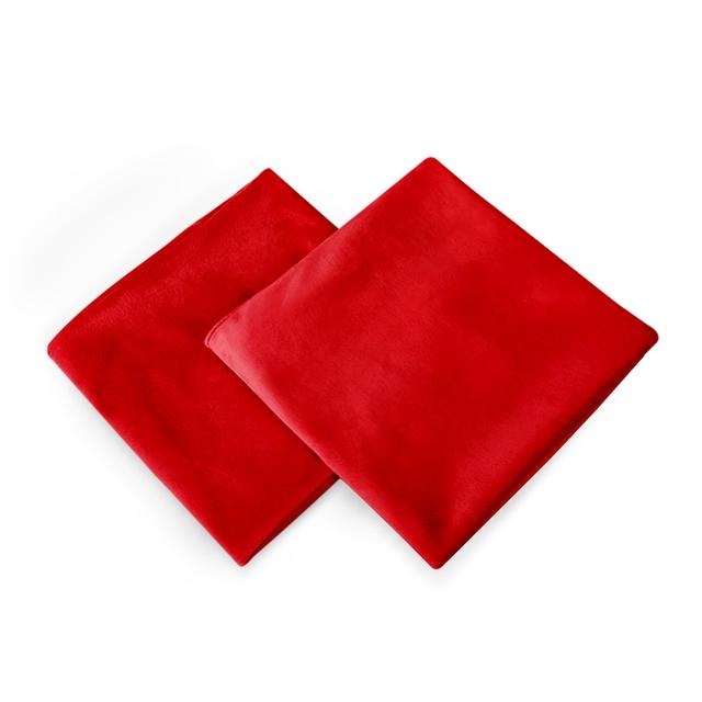 Frith Decorative Cushion Cover (Set of 2) Canora Grey Size: 46cm H x 46cm W x 1cm D, Colour: Bright Red on Productcaster.