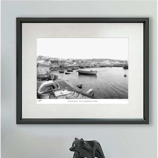 'Penzance, the Harbour 1890' - Picture Frame Photograph Print on Paper The Francis Frith Collection Size: 28cm H x 36cm W x 2.3cm D on Productcaster.