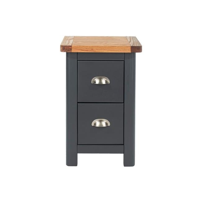 Sartell 2 - Drawer Nightstand in Dark Grey/Nature Marlow Home Co. on Productcaster.