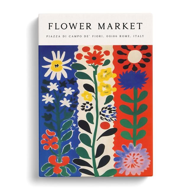 Rome Flower Market Exhibition No.3 - Wrapped Canvas Print George Oliver Size: 76cm H x 50cm W x 3cm D on Productcaster.