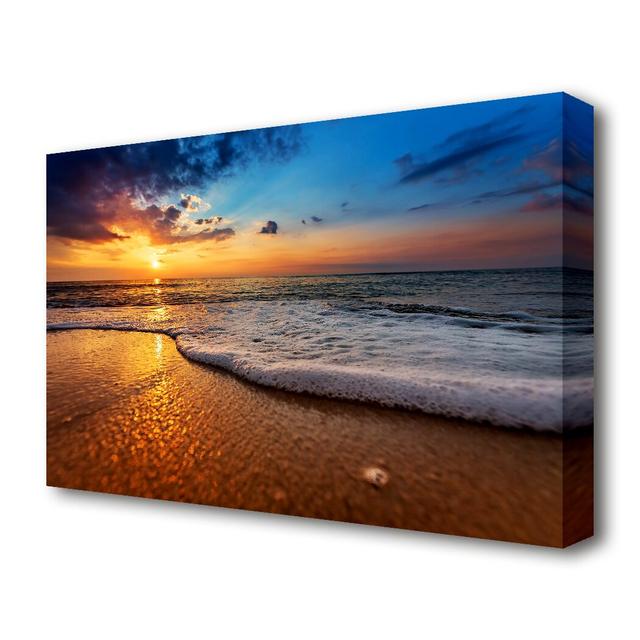 'As the Waves Get Closer Beach' Photographic Print on Canvas East Urban Home Size: 81.3 cm H x 121.9 cm W on Productcaster.