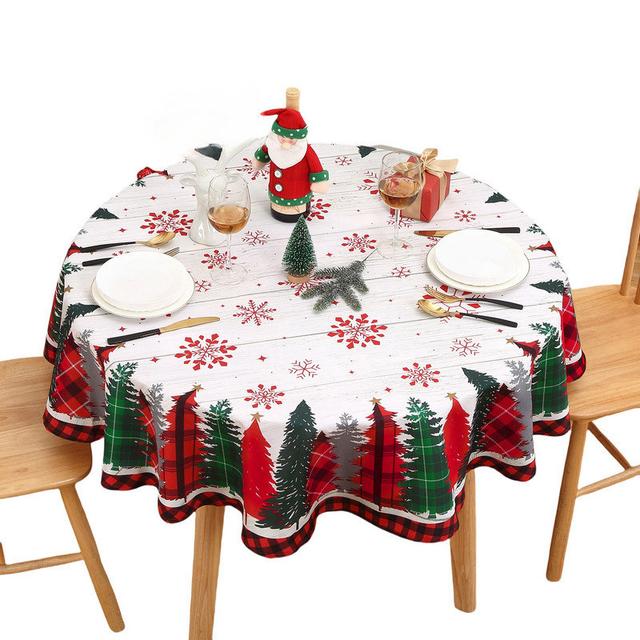 Christmas Tablecloth, Washable, Water-Repellent The Seasonal Aisle on Productcaster.