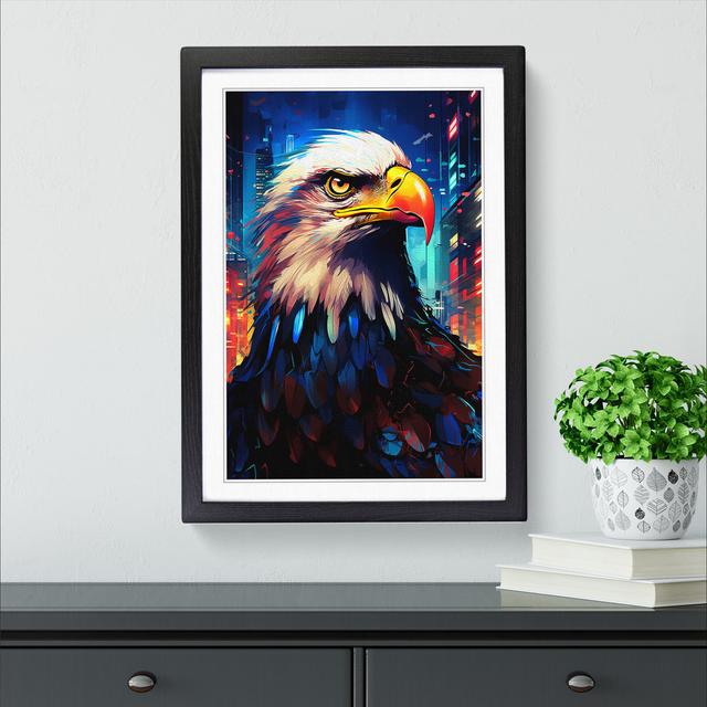 Eagle Futurism No.2 - Print Alpen Home Size: 34" H x 25" W x 2" D, Format: Black on Productcaster.