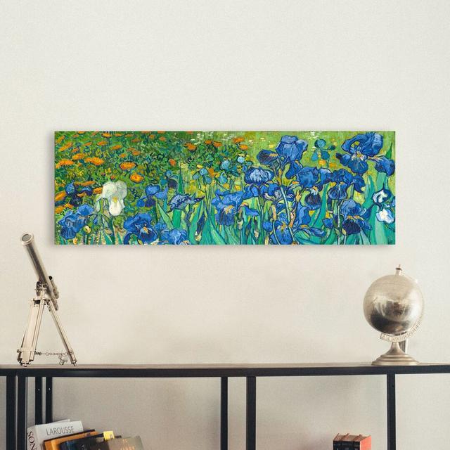 Leinwandbild Schwertlilien von Vincent Van Gogh Rosalind Wheeler Größe: 35 cm H x 100 cm B x 4 cm T on Productcaster.