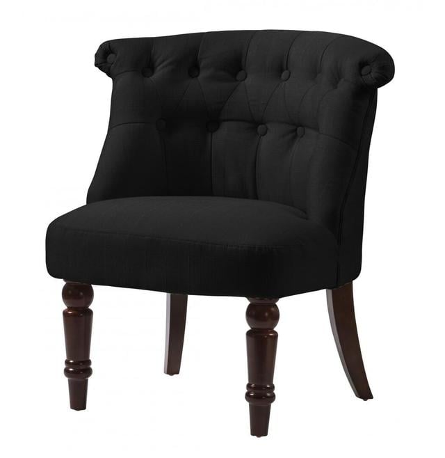 Iain Upholstered Slipper Chair (Set of 2) Marlow Home Co. Upholstery: Black on Productcaster.