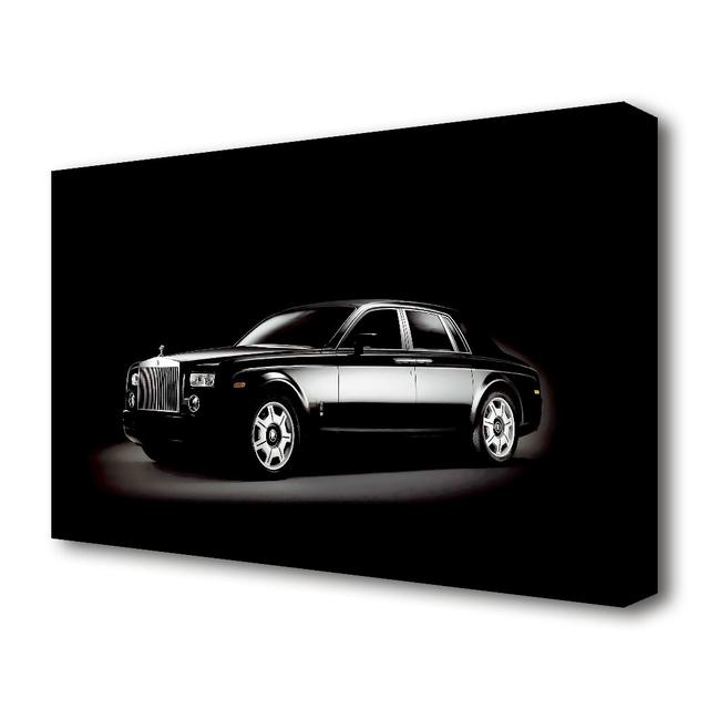 Rolls Royce Black Shadow - Wrapped Canvas Photograph Print East Urban Home Size: 66 cm H x 101.6 cm W on Productcaster.