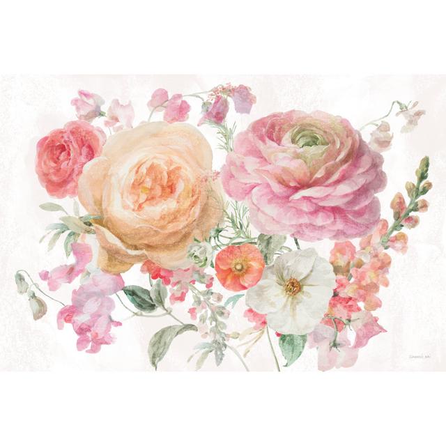 Sorbet Floret I by Danhui Nai - Wrapped Canvas Art Prints Rosdorf Park Size: 20cm H x 30cm W x 3.8cm D on Productcaster.