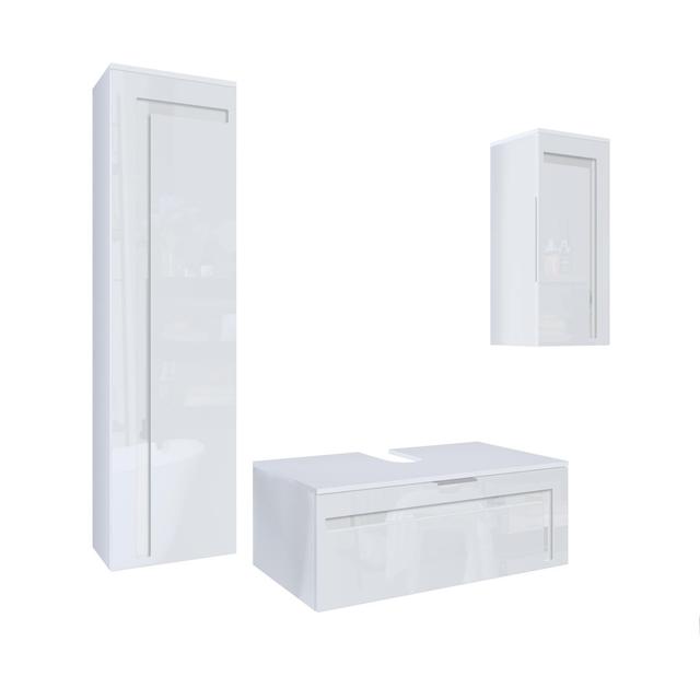 Badmöbel-Set Alexavia Metro Lane bathroom furniture color (front/body): White , With mirror: No, Ausrichtung: Without sink & fitting on Productcaster.