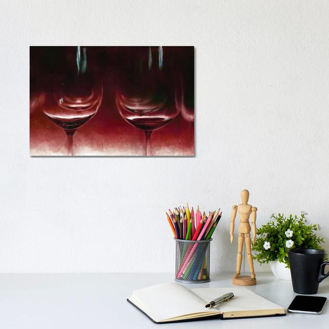 Burgandy Wine by Katrina Jones - Wrapped Canvas Print Latitude Run Size: 20.32cm H x 30.48cm W x 1.905cm D on Productcaster.