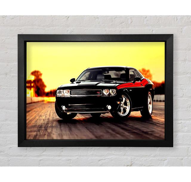 Dodge Challenger - Print Ebern Designs Size: 100cm H x 141.4cm W x 3.4cm D on Productcaster.