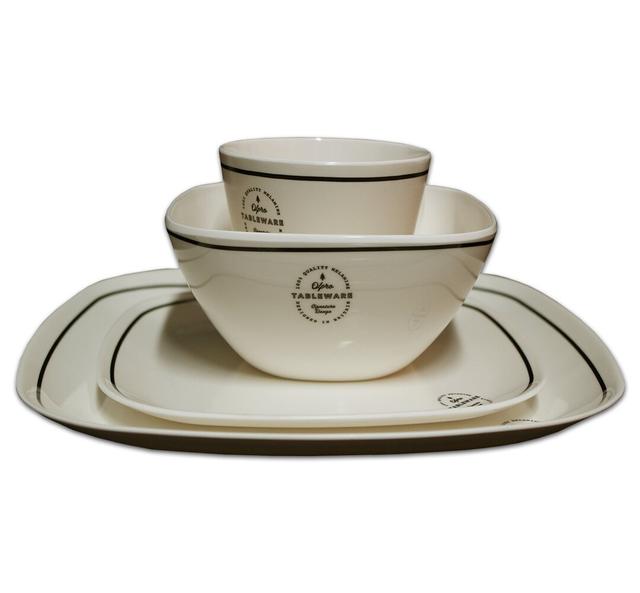 Rogers 8 Piece Melamine Dinnerware Set - Service for 2 George Oliver on Productcaster.