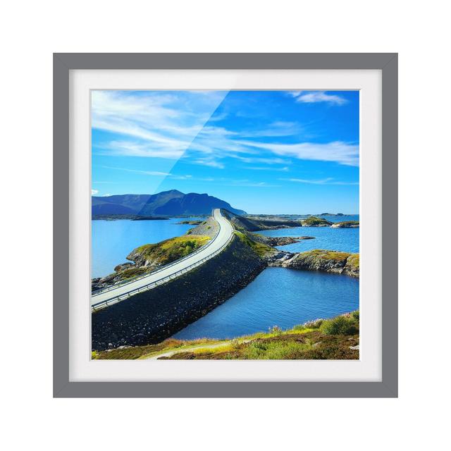 Traversing Norway Framed Photographic Art Print Poster East Urban Home Frame Options: Matt grey, Size: 50cm H x 50cm W on Productcaster.