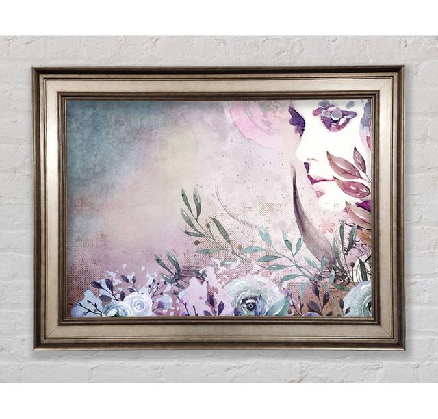 Floral Watercolour Woman - Single Picture Frame Art Prints Bright Star Size: 84.1cm H x 142.2cm W x 8 cm D on Productcaster.