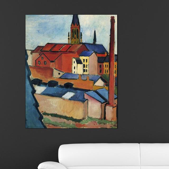 Macke August - Wrapped Canvas Painting East Urban Home Size: 80cm H x 60cm W x 1.8cm D on Productcaster.