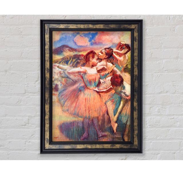 Degas Dancers In The Landscape Framed Print Rosalind Wheeler Size: 118.9cm H x 84.1cm W x 8cm D, Format: Natural Framed Paper on Productcaster.