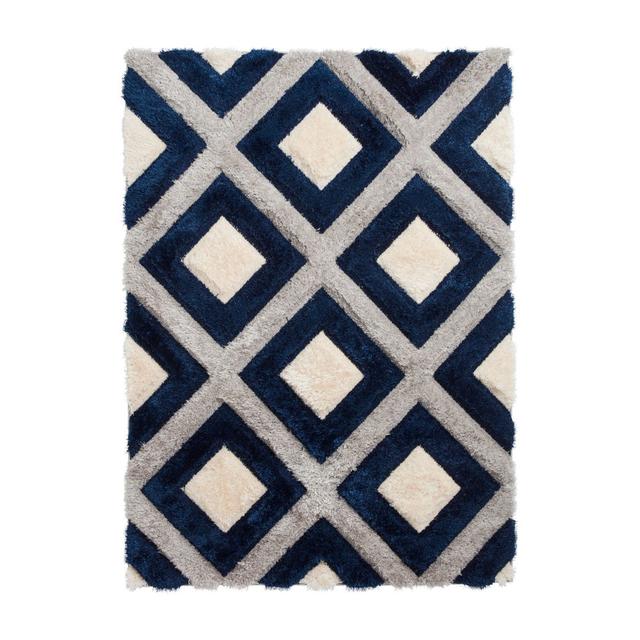 Olympia area rug Machine Woven Rectangle Grey Think Rugs Rug Size: Rectangle 80 x 150cm on Productcaster.