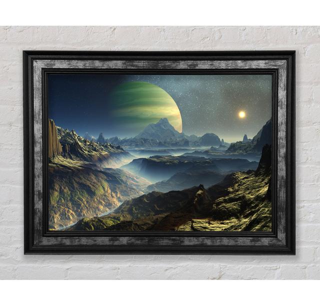 The Planet Rises - Single Picture Frame Art Prints Bright Star Size: 59.7cm H x 84.1cm W x 8cm D on Productcaster.