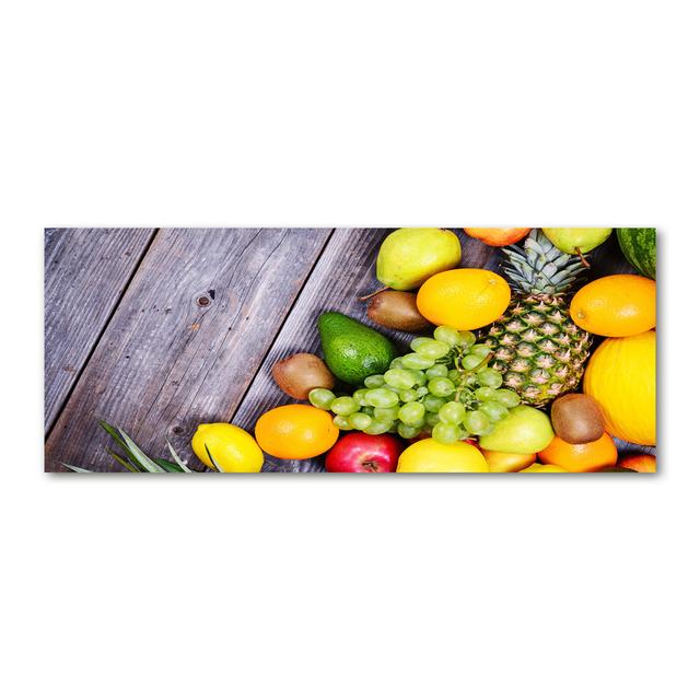 Fruit on Wood - Wrapped Canvas Art Prints Brayden Studio on Productcaster.