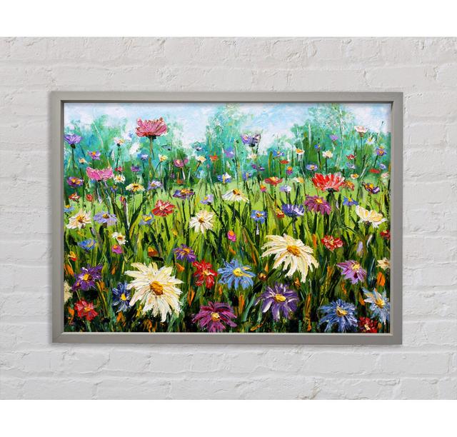 Lovely Spring Flowers Art - Single Picture Frame Art Prints on Canvas Bright Star Size: 59.7cm H x 84.1cm W 3.3cm D on Productcaster.