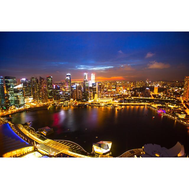 Financial District Singapore by Dimaberkut - Wrapped Canvas Photograph 17 Stories Size: 61cm H x 91cm W on Productcaster.