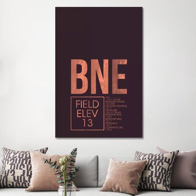 BNE Air Traffic Control, Brisbane by 08 Left - Wrapped Canvas Print Latitude Run Size: 152.4cm H x 101.6cm W x 3.81cm D on Productcaster.