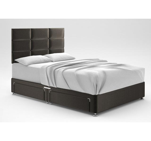 Zielke Divan Bed Base 17 Stories Colour: Cosmic, Storage Type: 2 Drawers Same Side, Size: Small Single (2'6) on Productcaster.