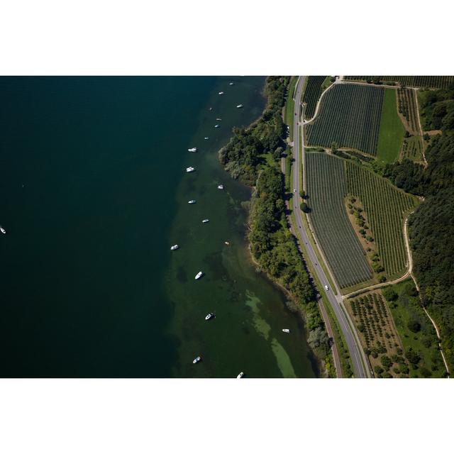 Sintra Aerial View On Bay Area - Wrapped Canvas Photograph 17 Stories Size: 20cm H x 30cm W x 3.8cm D on Productcaster.