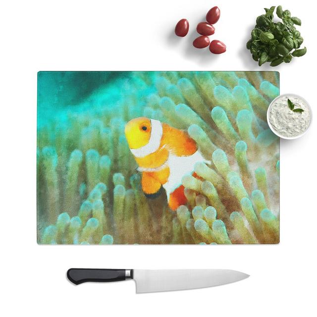 Clownfish Vol.1 Painting Chopping Board East Urban Home Size: 0.4cm H x 28.5cm W x 39cm L on Productcaster.