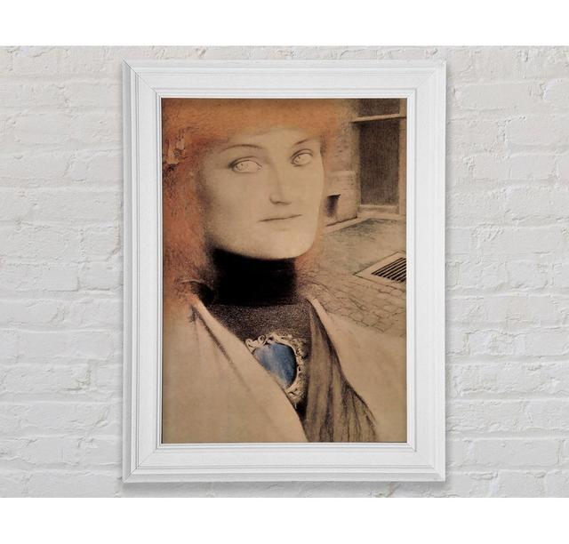 Fernand Khnopff Who Willeem Myself - Single Picture Frame Art Prints Rosalind Wheeler Size: 84.1cm H x 59.7cm W x 8cm D on Productcaster.