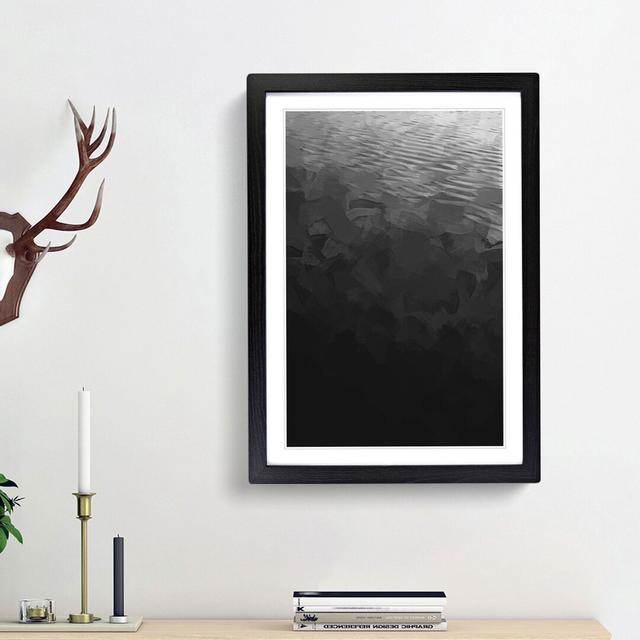 Calm of the Ocean in Abstract - Picture Frame Painting Print East Urban Home Frame Option: Black Framed, Size: 48cm H x 36cm W x 2cm D on Productcaster.