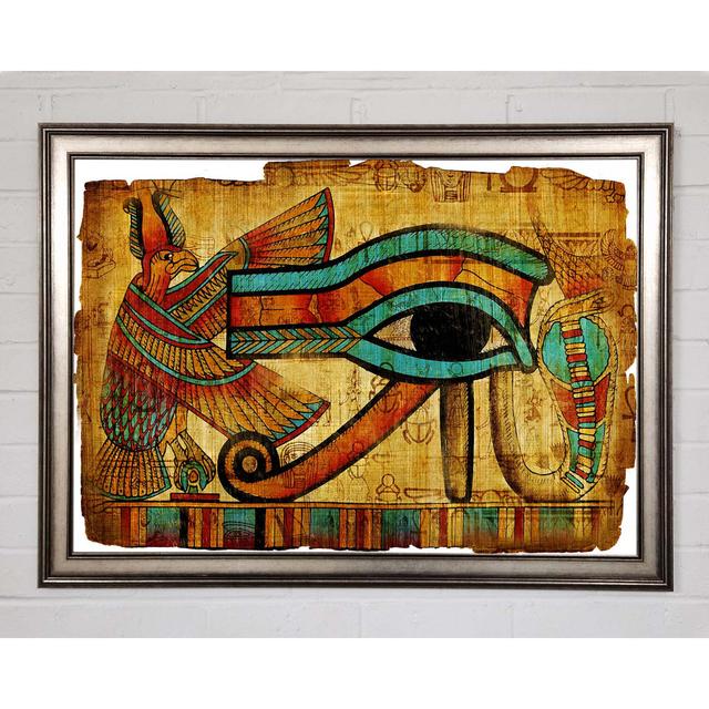 Egyptian The Eye Of Horus - Print Gracie Oaks Size: 21cm H x 29.7cm W x 1.5cm D on Productcaster.