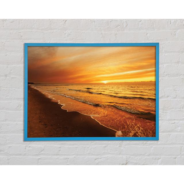 Caramel Ocean Shores - Single Picture Frame Art Prints Highland Dunes Size: 42cm H x 59.7cm W x 2cm D on Productcaster.