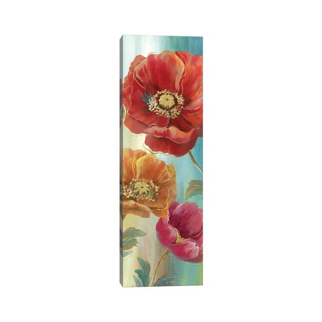 Poppy Panel Red II by Nan - Wrapped Canvas Panoramic Painting Ophelia & Co. Size: 152.4cm H x 50.8cm W x 1.91cm D on Productcaster.