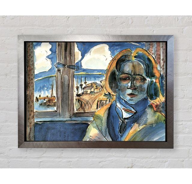 Walter Gramatte Girl at the Window Sonia - Single Picture Frame Art Prints Bright Star Size: 100cm H x 141.4cm W x 3.4cm D on Productcaster.