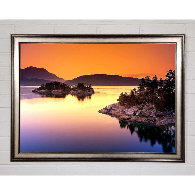 Islands at Dusk - Single Picture Frame Art Prints Union Rustic Format: Gunmetal Framed Paper, Size: 29.7cm H x 42cm W x 1.5cm D on Productcaster.