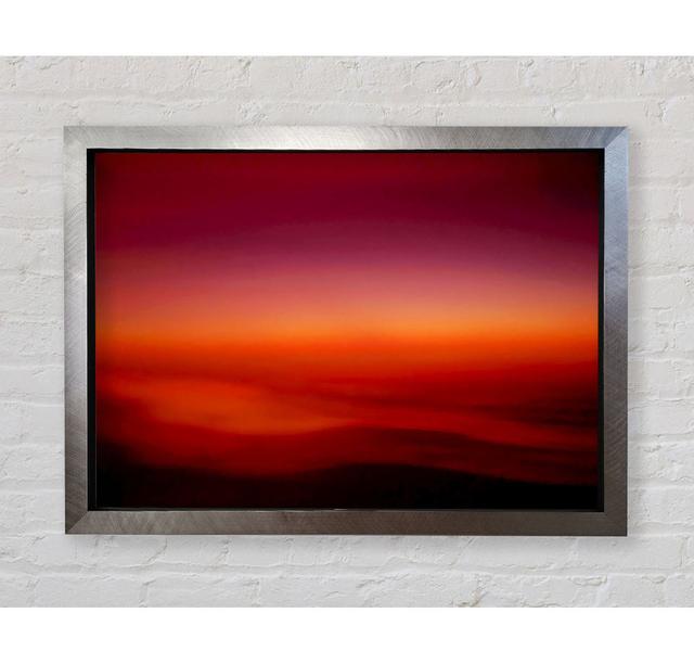 Tranquil Orange Mist - Single Picture Frame Art Prints Bright Star Size: 42cm H x 59.7cm W x 3.4cm D on Productcaster.