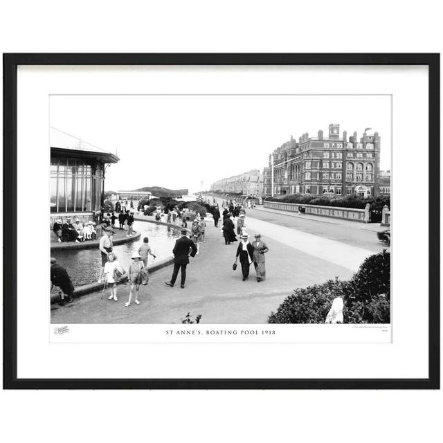 St Annes, Boating Pool 1918 - Single Picture Frame Print The Francis Frith Collection Size: 28cm H x 36cm W x 2.3cm D on Productcaster.