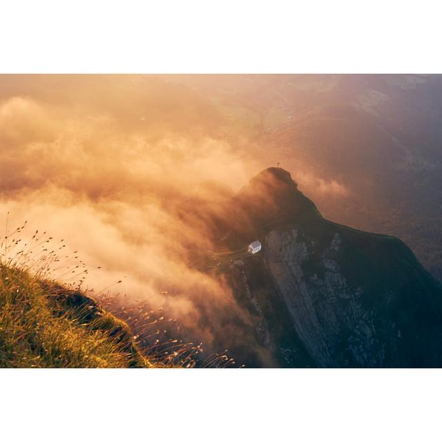 Chapel On Mountain by Chalabala - Wrapped Canvas Print Alpen Home Size: 30cm H x 46cm W x 3.8cm D on Productcaster.